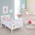 Lit enfant avec barrières de sécurité et linge de lit Blanc / peppa pig 2 - vertbaudet enfant 