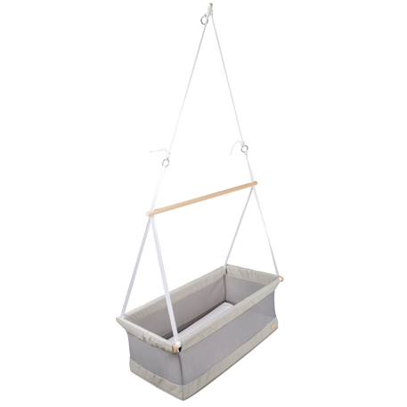 Berceau suspendu respirant avec matelas safe asleep® Gris argenté 1 - vertbaudet enfant 