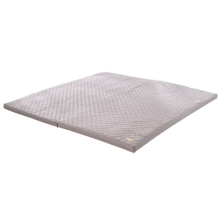 Tapis d'éveil pliant transformable en matelas pour lit bébé Gris anthracite 1 - vertbaudet enfant 