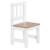 Set table et 2 chaises enfant aspect bois woody Blanc / aspect bois+Gris taupe / aspect bois 4 - vertbaudet enfant 