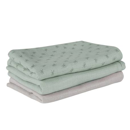 Lot de 3 langes en coton bio lil planet Bleu clair et gris argenté+Gris argenté+Rose pastel et gris argenté+Vert givré et gris argenté 19 - vertbaudet enfant 