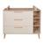 Commode à langer évolutive 3 tiroirs 3 niches jil Cashmere / décor châtaignier 1 - vertbaudet enfant 