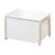 Banc coffre à jouets en bois massif avec fermeture amortie Blanc - naturel 1 - vertbaudet enfant 