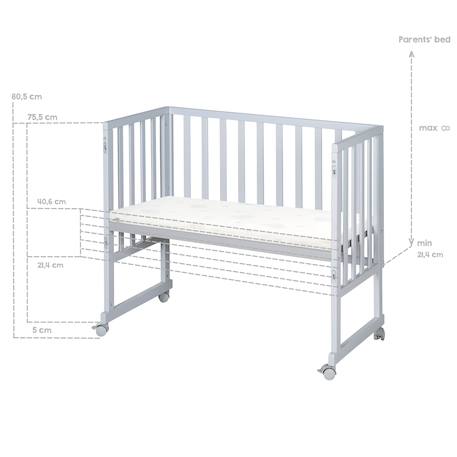 Berceau cododo 3en1 avec matelas et accessoires roba style Blanc / gris+Gris taupe 11 - vertbaudet enfant 