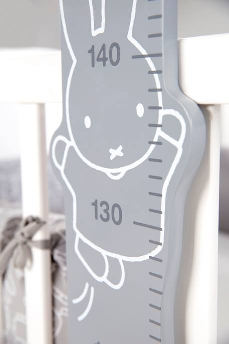 Toise murale miffy - échelle de 70 à 150 cm Blanc - bleu / pat' patrouille+Blanc - rose / peppa pig+Gris - blanc / miffy 15 - vertbaudet enfant 