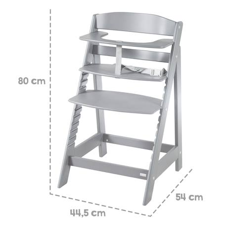 Chaise haute évolutive en bois sit up flex - utilisable jusqu'à la chaise d'adolescent Anthracite+Beige délavé+Blanc+Bois naturel+Cachemire / beige+Gris+Marron+Noir 35 - vertbaudet enfant 