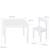 Set table et 2 chaises enfant en bois massif little stars Blanc / motifs étoiles 3 - vertbaudet enfant 