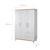 Armoire bébé 3 portes et 2 tiroirs à fermeture douce caro Gris clair / chêne doré 5 - vertbaudet enfant 