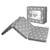 Matelas de voyage pliant et déhoussable + sac de transport Gris / étoiles blanches 5 - vertbaudet enfant 
