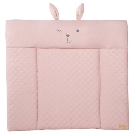 Matelas à langer déperlant à tête de lapin roba style Rose pastel+Vert givré 1 - vertbaudet enfant 