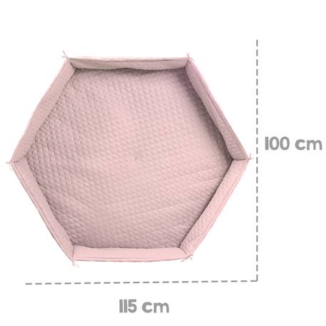 Tapis de parc bébé hexagonal roba style - rembourrage latéral sécurisé Bleu clair / ciel+Gris argenté+Rose / mauve+Vert givré 12 - vertbaudet enfant 