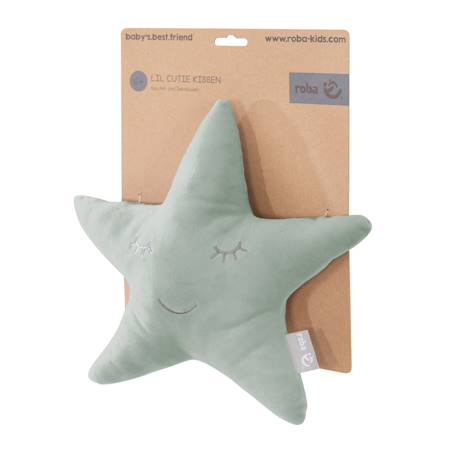 Coussin décoratif étoile pour chambre d'enfant roba style Bleu clair+Gris argenté+Rose pastel+Vert givré 22 - vertbaudet enfant 