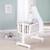 Berceau complet en bois avec accessoires little stars Blanc - gris / étoiles 2 - vertbaudet enfant 