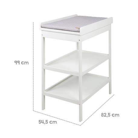 Table à langer + matelas à langer déperlant roba style Blanc / gris argenté 4 - vertbaudet enfant 