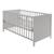 Lit bébé évolutif convertible en lit junior Gris taupe 1 - vertbaudet enfant 