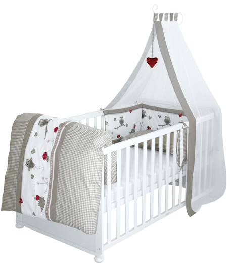 Lit évolutif avec matelas et accessoires complets adam et eule Blanc / gris 3 - vertbaudet enfant 