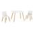 Set table et 2 chaises enfant avec pieds en bois massif Blanc+Blanc et naturel+Gris et naturel 7 - vertbaudet enfant 
