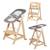 Chaise haute évolutive born up avec transat inclinable sternenzauber Blanc - grandes étoiles+Gris taupe - lapin miffy+Naturel - petites étoiles 12 - vertbaudet enfant 