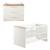 Chambre bébé évolutive 2 pièces avec soft-close nele Blanc / chêne artisan 1 - vertbaudet enfant 