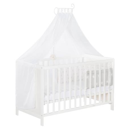 Lit bébé cododo 2en1 avec literie complète sterne grau Blanc / étoiles grises 3 - vertbaudet enfant 
