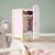 Armoire de poupée avec penderie et étagère scarlett Lilas, blanc et naturel 2 - vertbaudet enfant 