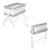 Berceau pliable avec matelas Blanc et gris 6 - vertbaudet enfant 