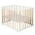 Parc bébé pliant en bois sur roulettes à freins Bicolore+Gris taupe 3 - vertbaudet enfant 