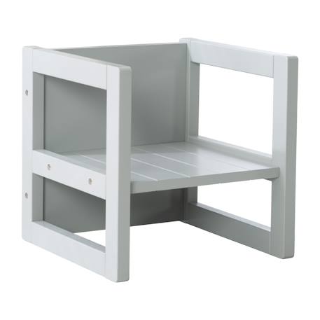 Chaise réversible en bois - tabouret évolutif 3 en 1 Beige+Blanc+Gris taupe 15 - vertbaudet enfant 