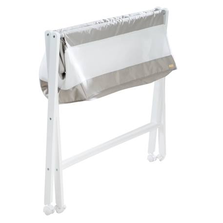 Berceau pliable avec matelas Blanc et gris 3 - vertbaudet enfant 