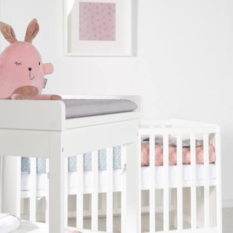 Table à langer + matelas à langer déperlant roba style Blanc / gris argenté 5 - vertbaudet enfant 