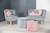 Mini fauteuil en velours et pieds en bois massif lil sofa Bleu clair+Gris argenté+Rose pastel 3 - vertbaudet enfant 