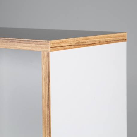Étagère de rangement 3 cases pour chambre enfant caro Gris clair / chêne doré 3 - vertbaudet enfant 