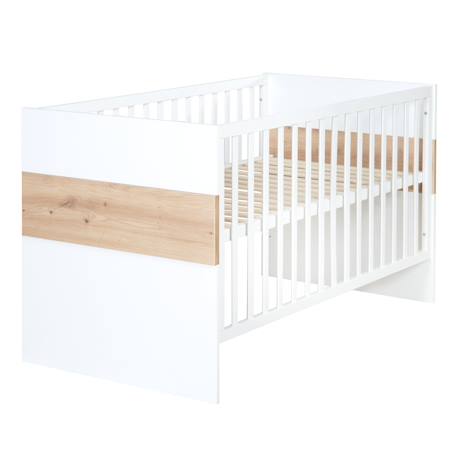 Chambre bébé évolutive complète avec soft-close lion Blanc / chêne artisan 3 - vertbaudet enfant 