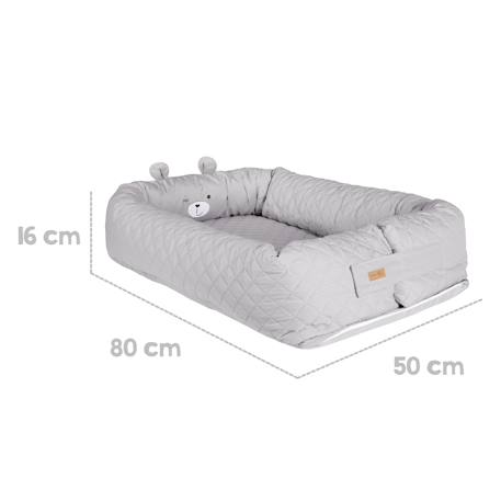 Réducteur de lit 3 en 1 tissu déperlant roba style Bleu clair / ourson+Gris argenté / ourson+Rose pastel / lapin 10 - vertbaudet enfant 