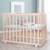 Parc bébé en bois massif + tapis déperlant roba style Naturel - gris argenté+Naturel - vert givré 11 - vertbaudet enfant 