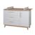 Commode à langer 3 tiroirs et 1 porte caro Gris clair / chêne doré 1 - vertbaudet enfant 