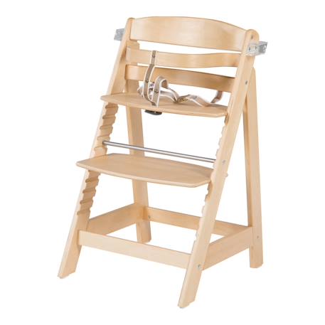 Chaise haute évolutive avec plateau repas amovible sit up fun Blanc+Bois naturel 10 - vertbaudet enfant 