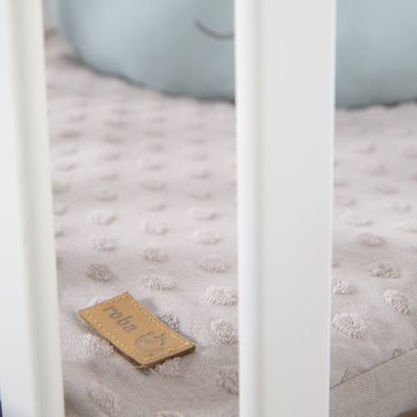 Parc bébé scandinave en bois massif + tapis en coton bio lil planet Anthracite - gris argenté+Blanc - gris argenté+Blanc - vert givré+Naturel - gris argenté 9 - vertbaudet enfant 