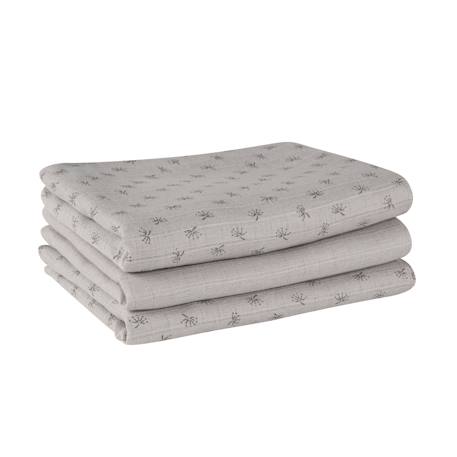 Lot de 3 langes en coton bio lil planet Bleu clair et gris argenté+Gris argenté+Rose pastel et gris argenté+Vert givré et gris argenté 7 - vertbaudet enfant 