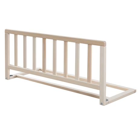 Barrière de lit en bois - protection anti-chute sûre pour bébés et enfants Blanc+Bois naturel+Gris 4 - vertbaudet enfant 