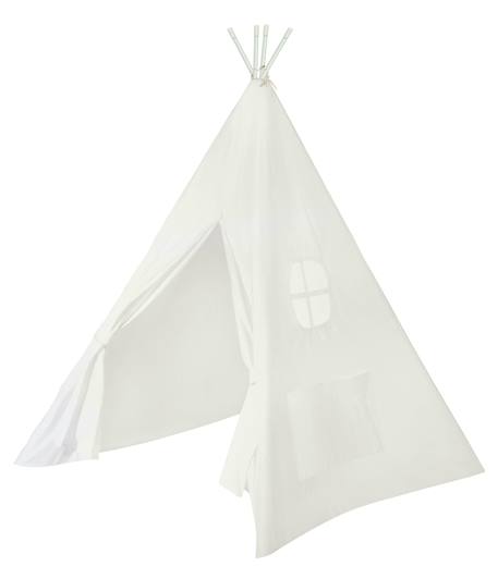 Tente de jeu indienne tipi + sac de transport Blanc cassé / beige 1 - vertbaudet enfant 