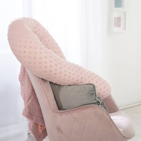 Coussin d'allaitement en coton bio lil planet Bleu clair/ bleu ciel+Gris argenté+Rose pastel+Vert givré 15 - vertbaudet enfant 