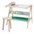 Tableau pivotant double face avec tabouret Vert / naturel 4 - vertbaudet enfant 