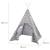 Tente de jeu indienne tipi + sac de transport little stars Gris étoilé 4 - vertbaudet enfant 