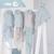Set de 3 bavoirs en coton bio + 3 langes + 1 serviette doudou lil planet Bleu clair - gris / ourson+Gris argenté - bleu / ourson+Rose pastel - gris / lapin+Vert givré - gris / lapin 3 - vertbaudet enfant 