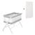 Berceau pliable avec matelas Blanc et gris 5 - vertbaudet enfant 