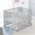 Parc bébé pliant en bois sur roulettes à freins Bicolore+Gris taupe 8 - vertbaudet enfant 