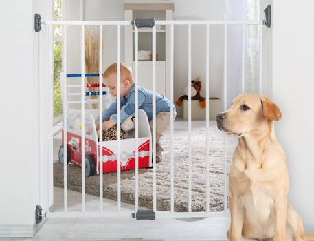 Barrière de sécurité réglable pour portes et escaliers Blanc 2 - vertbaudet enfant 