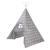Tente de jeu indienne tipi + sac de transport little stars Gris étoilé 5 - vertbaudet enfant 