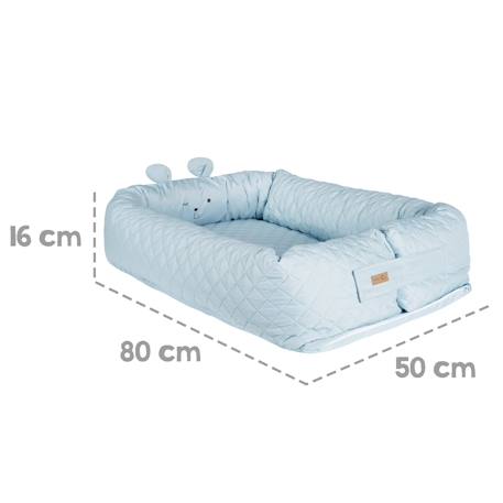 Réducteur de lit 3 en 1 tissu déperlant roba style Bleu clair / ourson+Gris argenté / ourson+Rose pastel / lapin 4 - vertbaudet enfant 